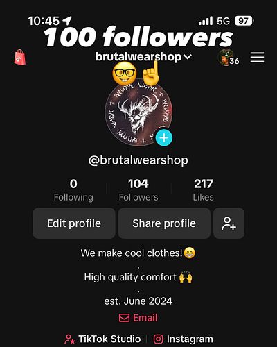 🙏now just to get 1000 so we can link our site😭
.
🚨BRUTALCREW COLLECTION LIVE
.
🎉PROMO CODE ON SITE (links in bio)
.
Love y’al...