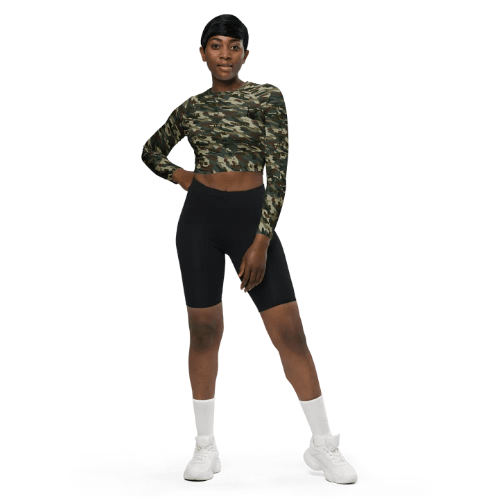 I Love DNB Camo Crop Top product image (1)