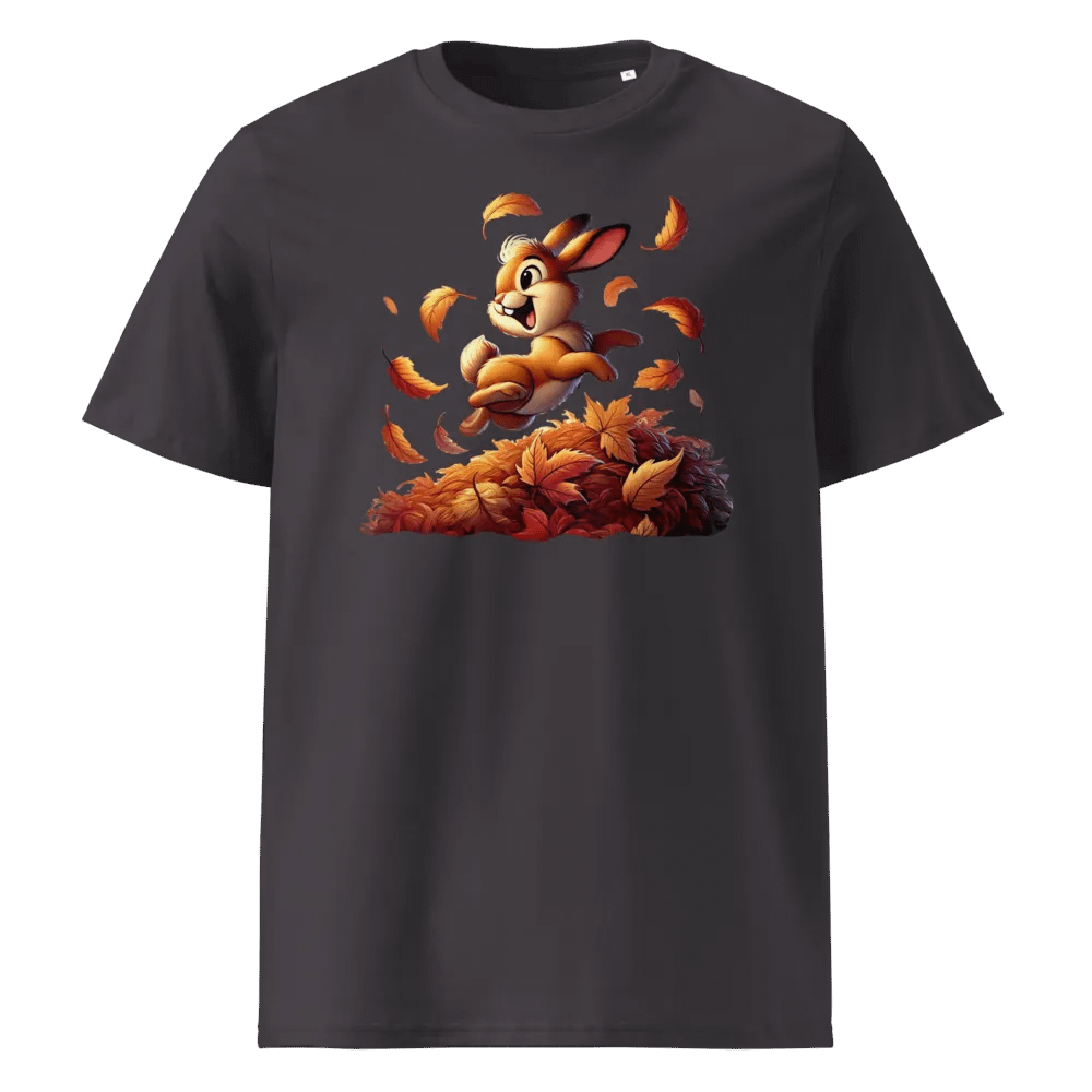 Autumn Leaves Bunny Organic Unisex T-Shirt product image (4)