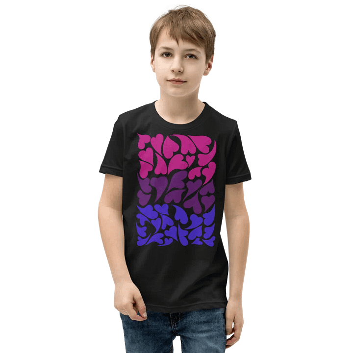 Nestled PRIDE Bisexual T-shirt (Youth) product image (1)