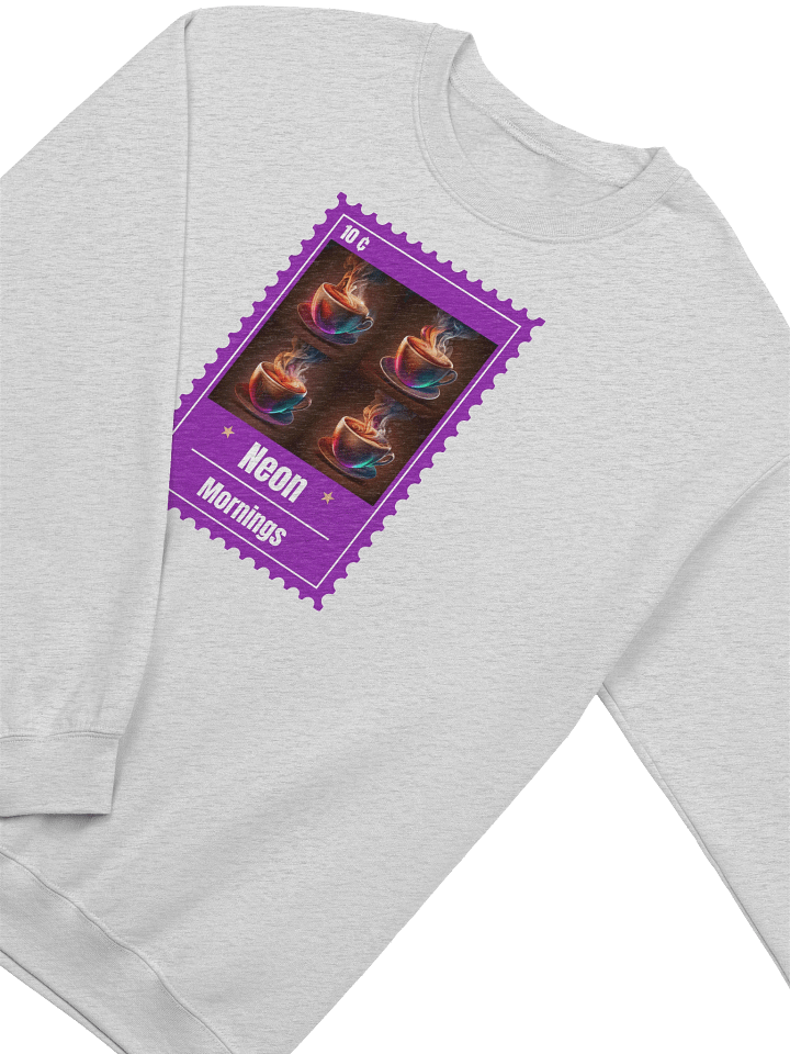 Neon Mornings Coffee Cup Stamp Sweatshirt product image (2)