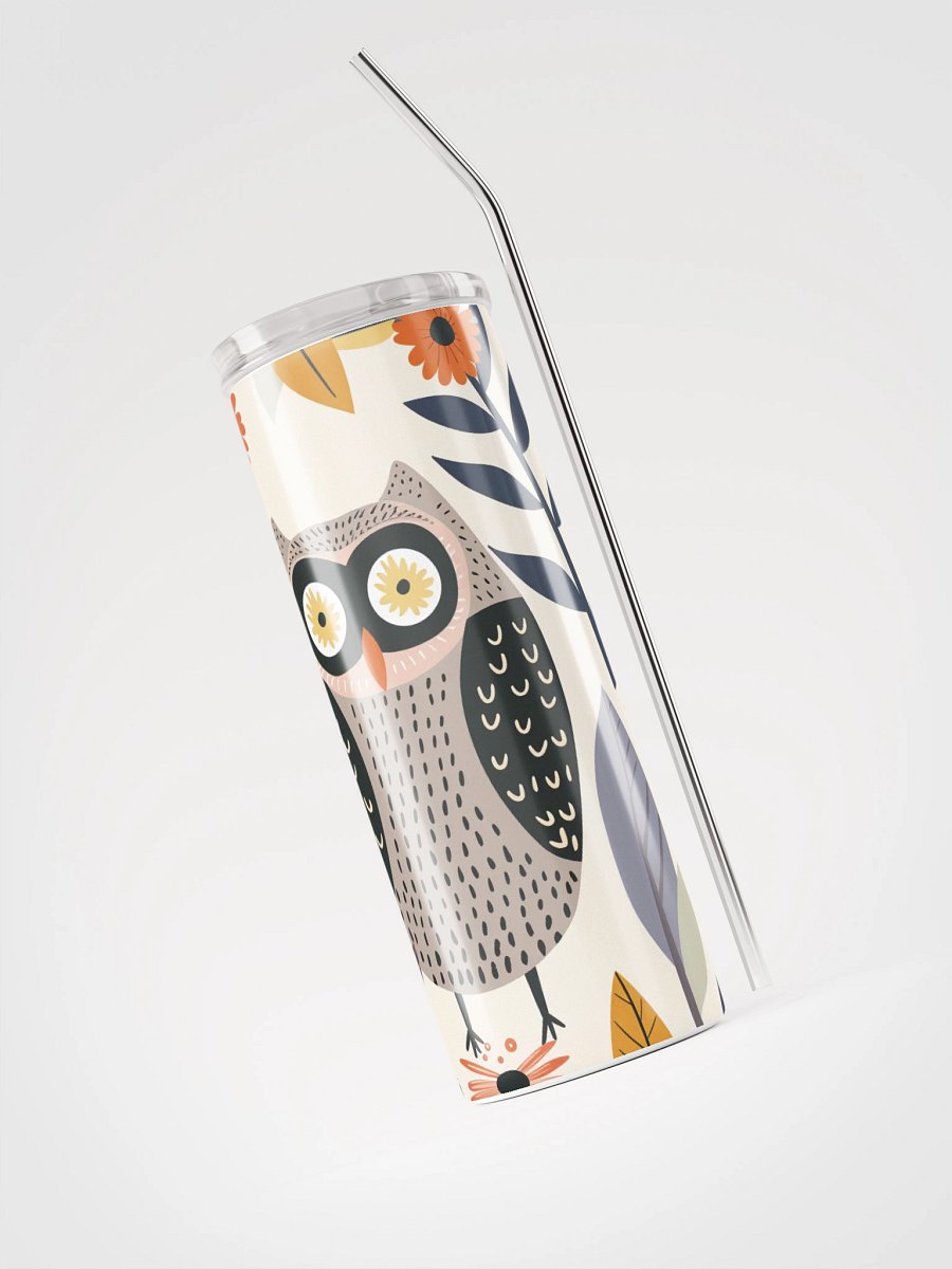 Whimsical Owl Stainless Steel Tumbler product image (3)