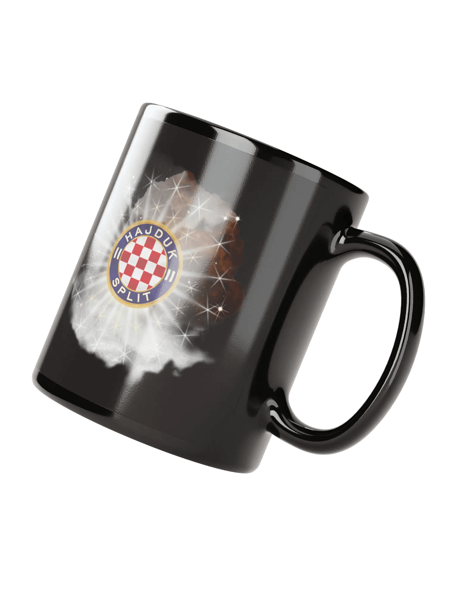 Hajduk Split Checkered Logo Black Glossy Mug product image (7)