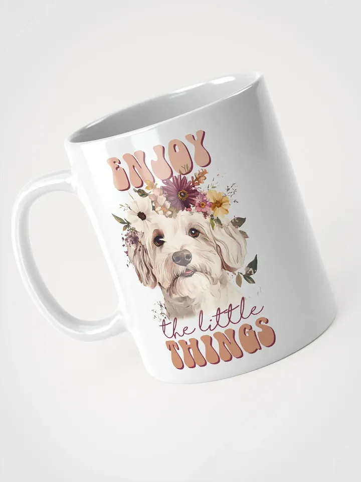 Enjoy The Little Things Floral Dog Mug product image (2)