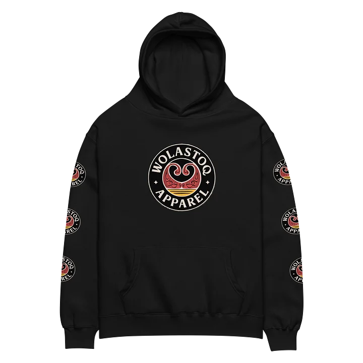 Red Symmetry Unisex Oversized Hoodie product image (1)