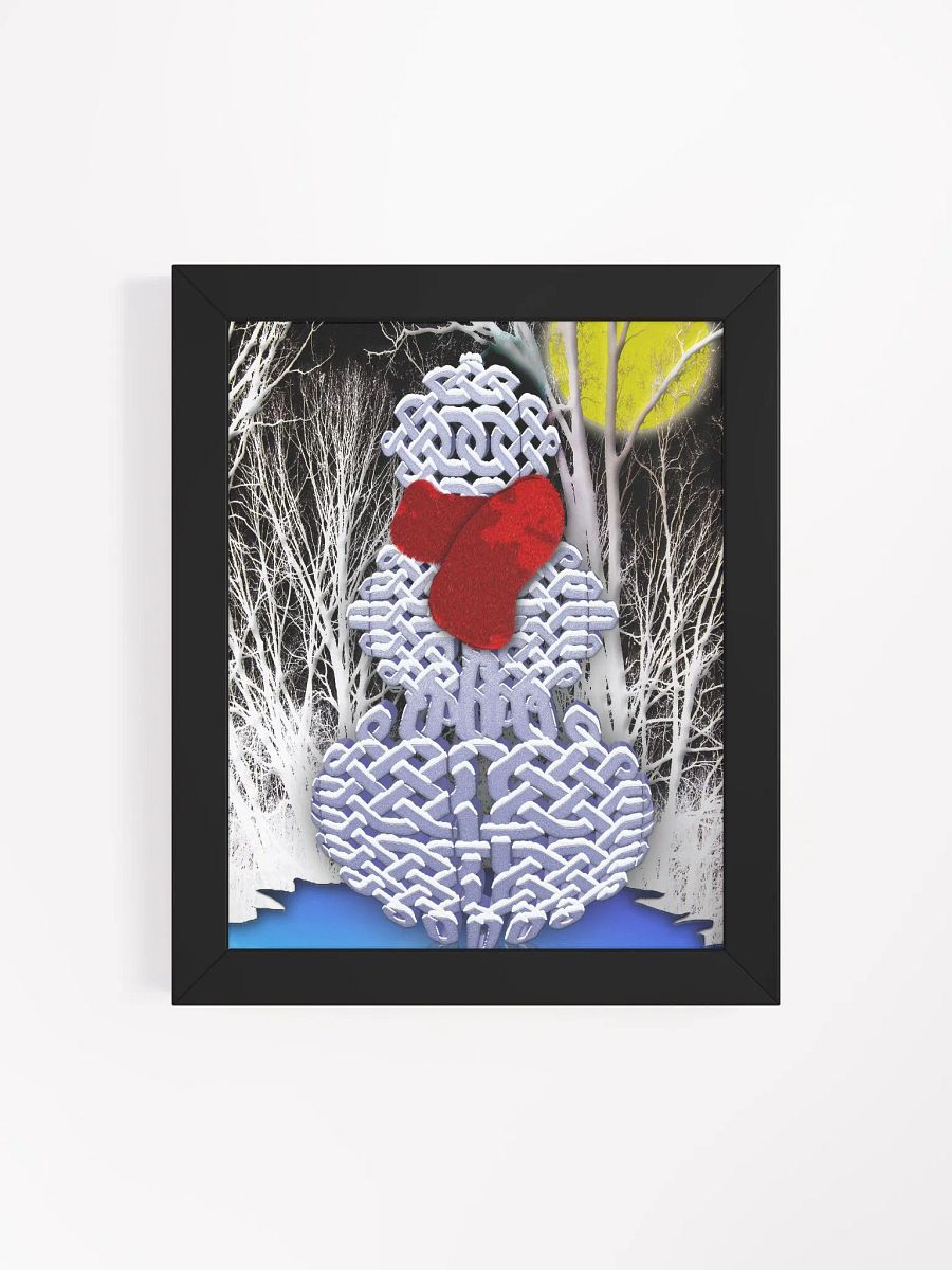 Celtic Knot Snowman Framed Poster product image (110)