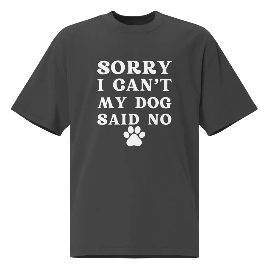Sorry I Can't My Dog Said No Canine Rebellion Faded Tee product image (1)