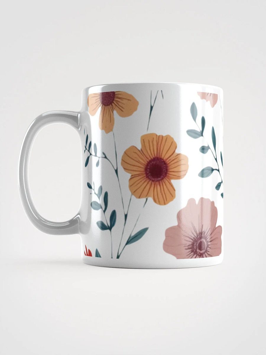 Floral Splendor White Glossy Mug product image (16)
