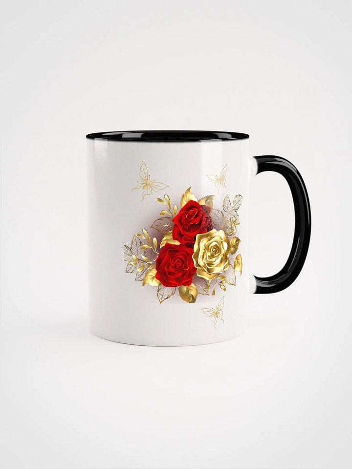 Golden Rose Elegance Ceramic Mug product image (1)