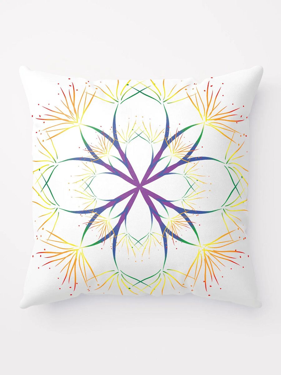 Delicate Rainbow Abstract Throw Pillow product image (1)