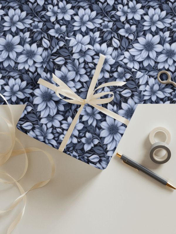 Indigo Flowers Paper Sheet product image (4)