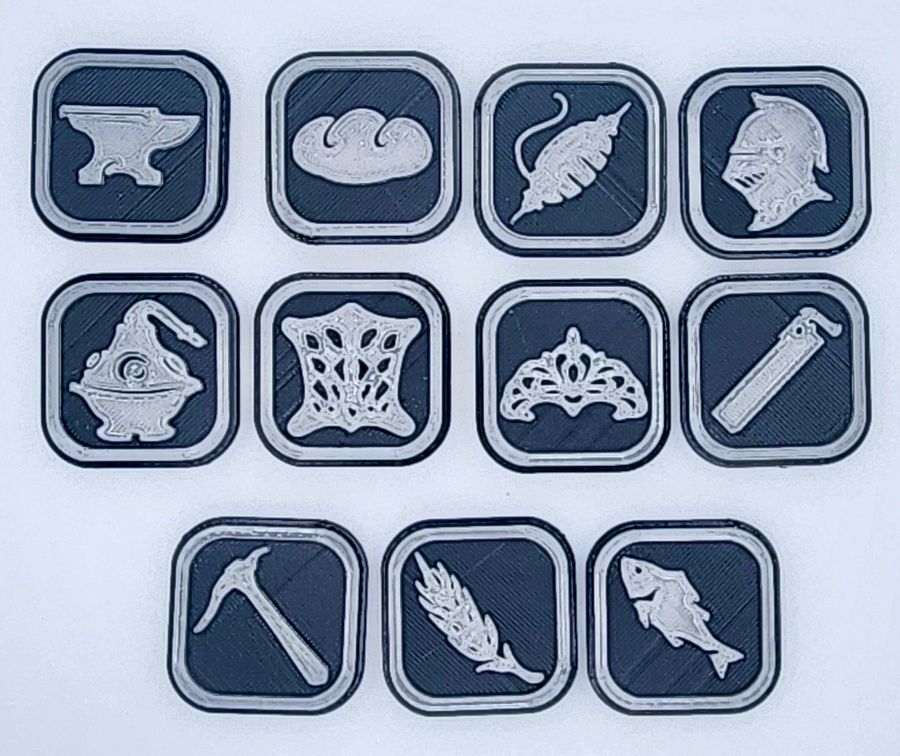 3D Printed Final Fantasy XIV Magnets product image (8)