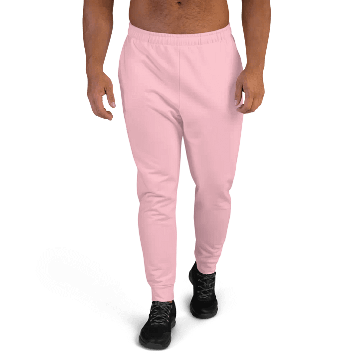 Plain Color Pink Joggers product image (1)