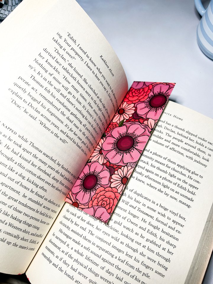 Rusty Pink Floral Bookmark product image (2)