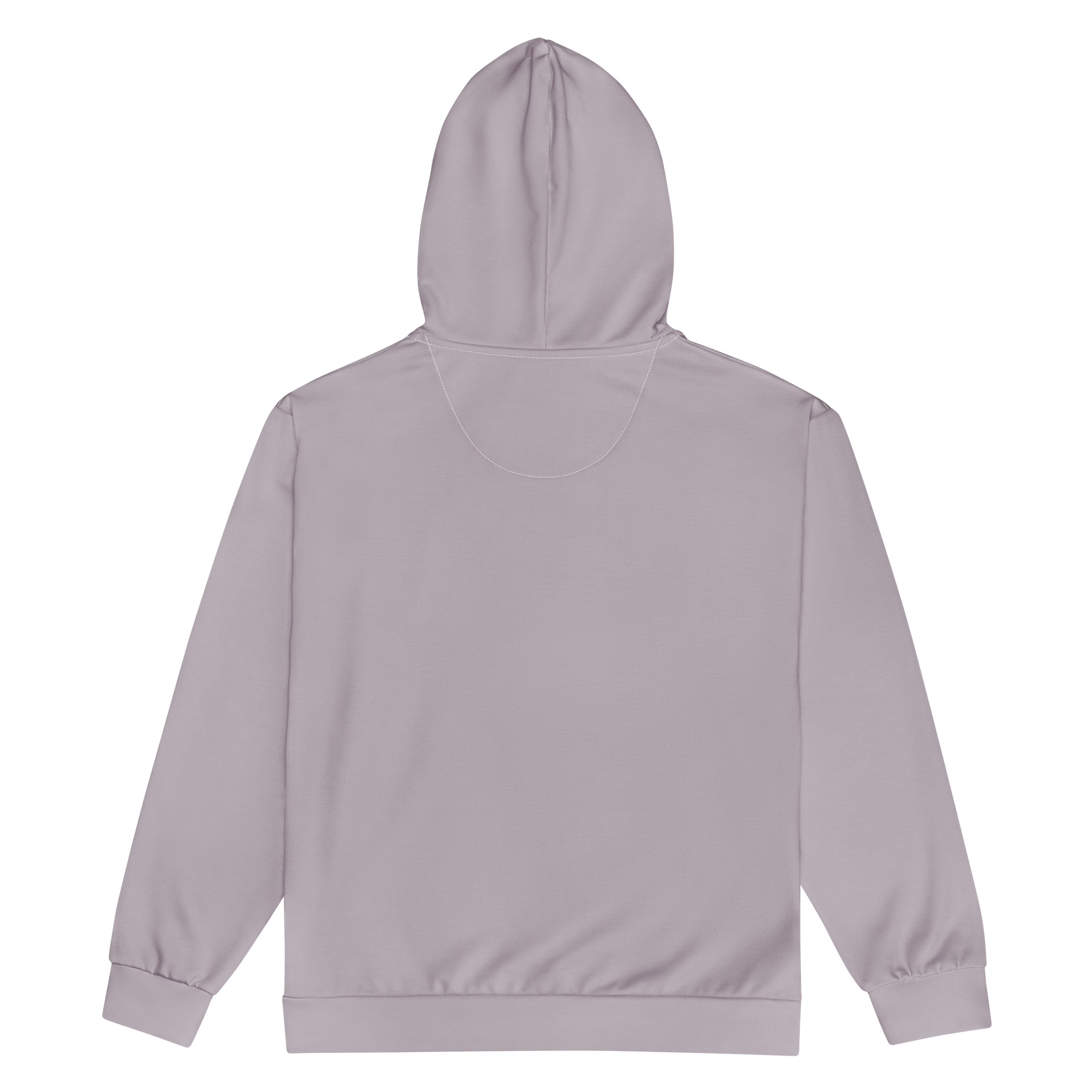 I Own a Loft in Soho Light Gray Purple Solid Color Eco Friendly Unisex Zip Hoodie product image (2)