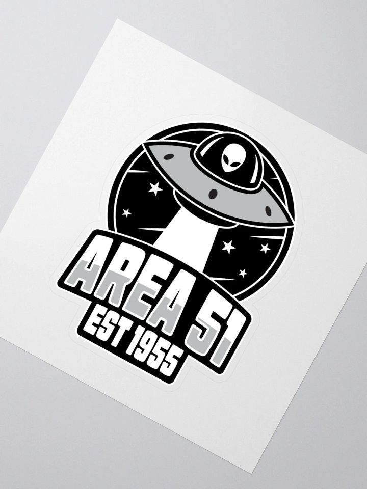Area 51 Retro UFO Sticker product image (4)