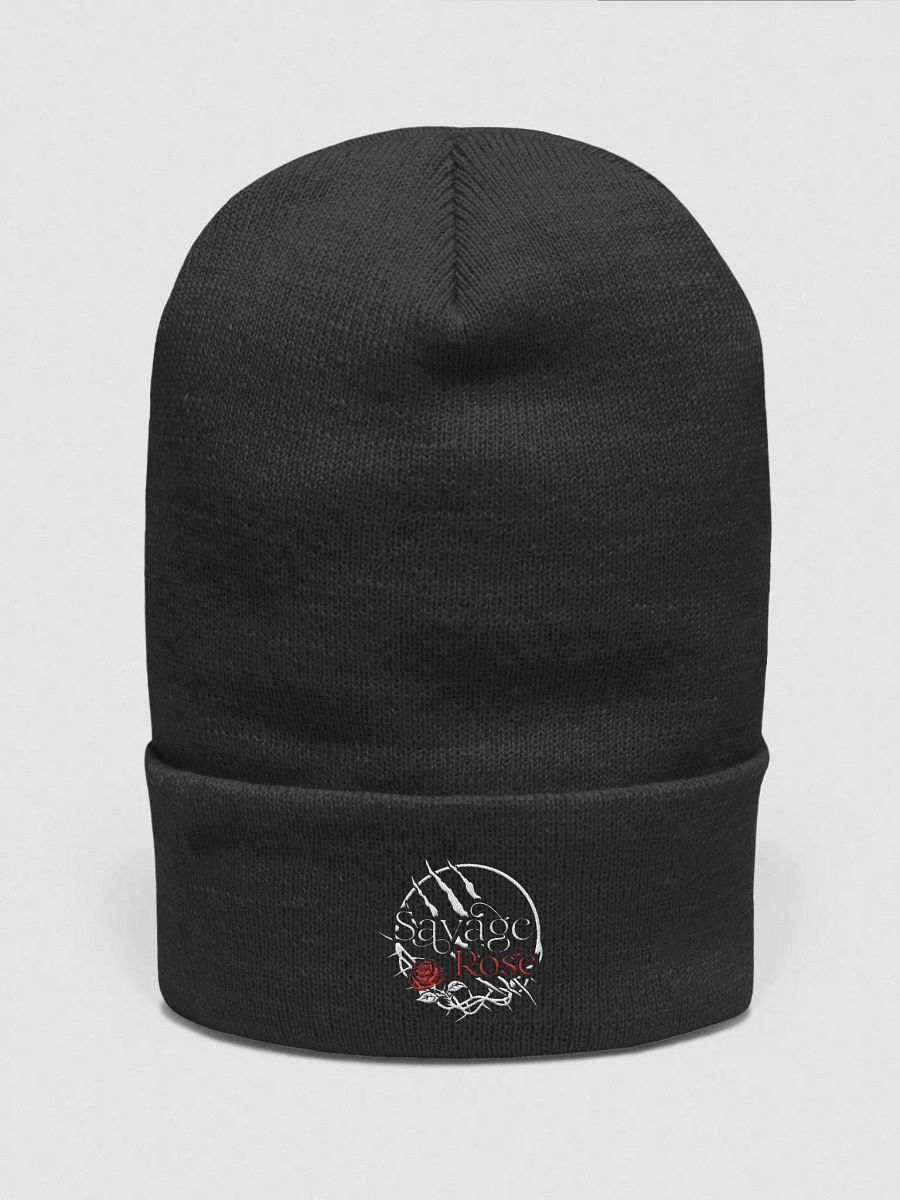 Clawed Savage Rose Beanie (White Thorns) product image (2)