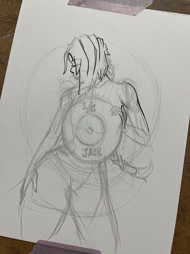 Inked a new #pinup for #Violet9! Enjoy a sneak peek at this week’s episode! Thanks for the massive reader surge!

#brimstones...