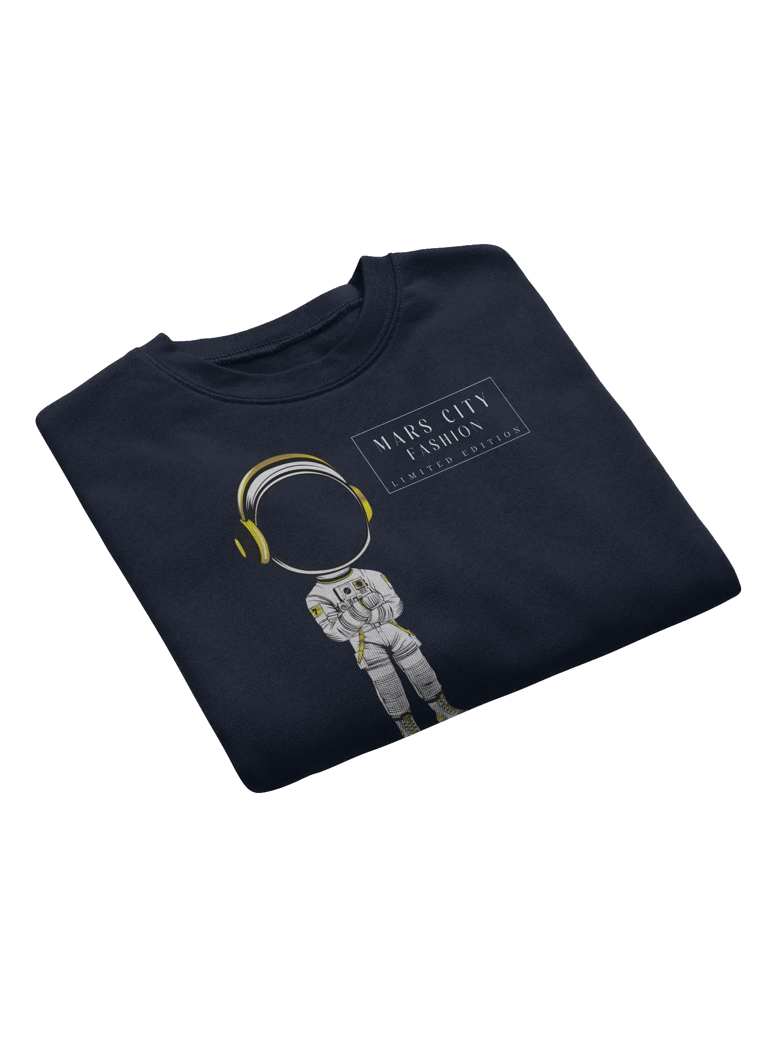 MARS CITY FASHION CROPPED SWEATSHIRT WITH WHITE ASTRONAUT product image (7)