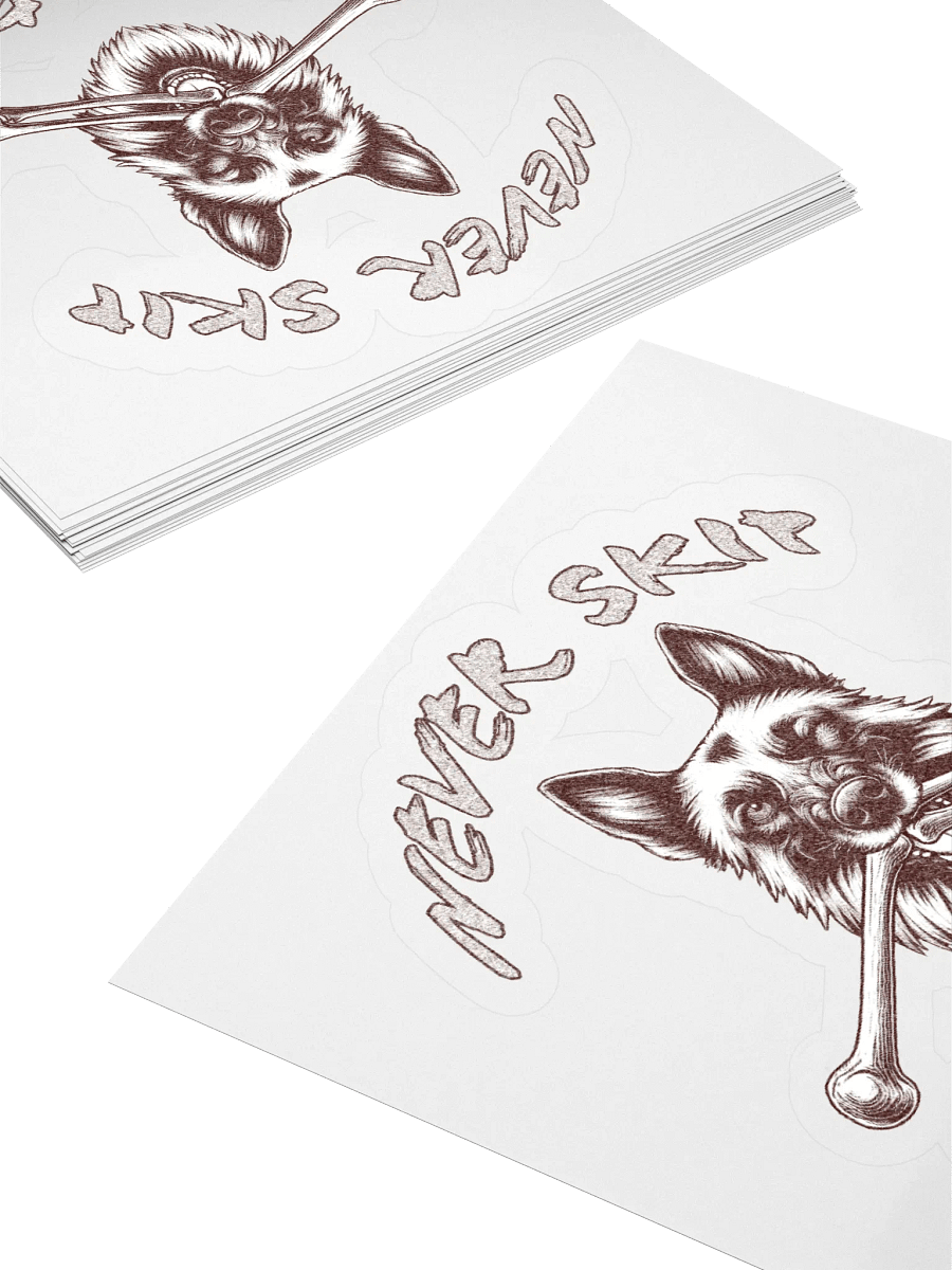 Never Skip Leg Day K9 Sticker product image (4)