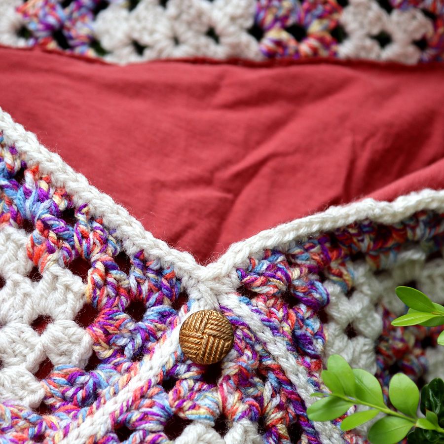 Berry Stripes Handmade Crochet Crossbody Bag - One of a Kind product image (4)