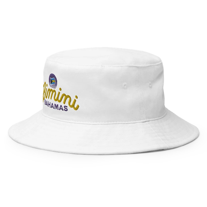 Bimini Bahamas Hat : Bahamas Flag Bucket Hat Embroidered product image (8)