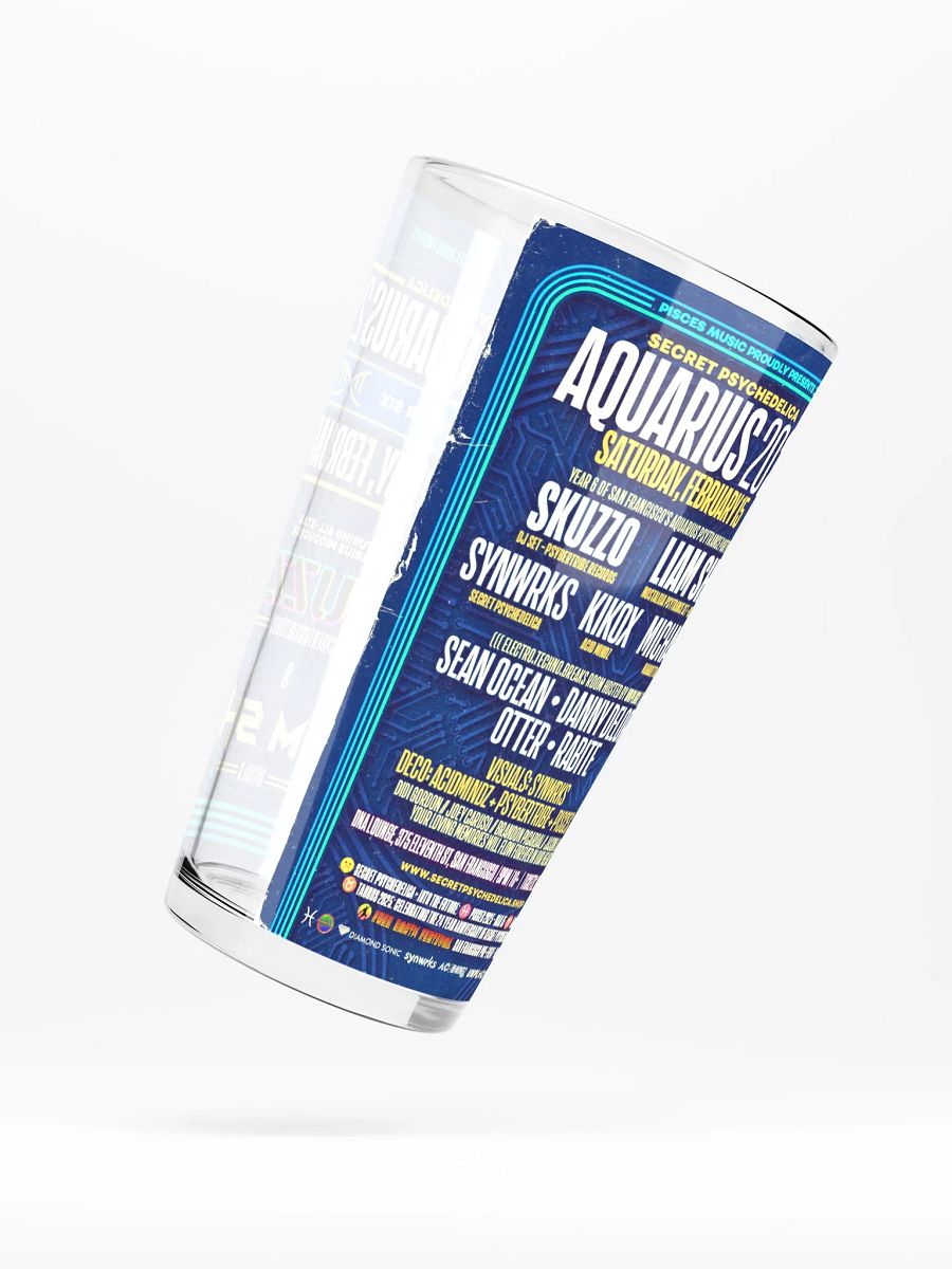 Aquarius 2025 Shaker Pint Glass product image (2)