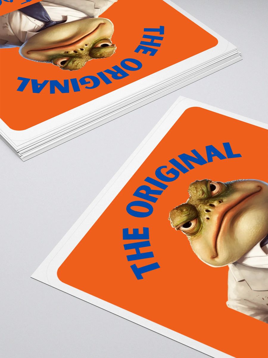 Resting Toad Face Sticker Set product image (12)