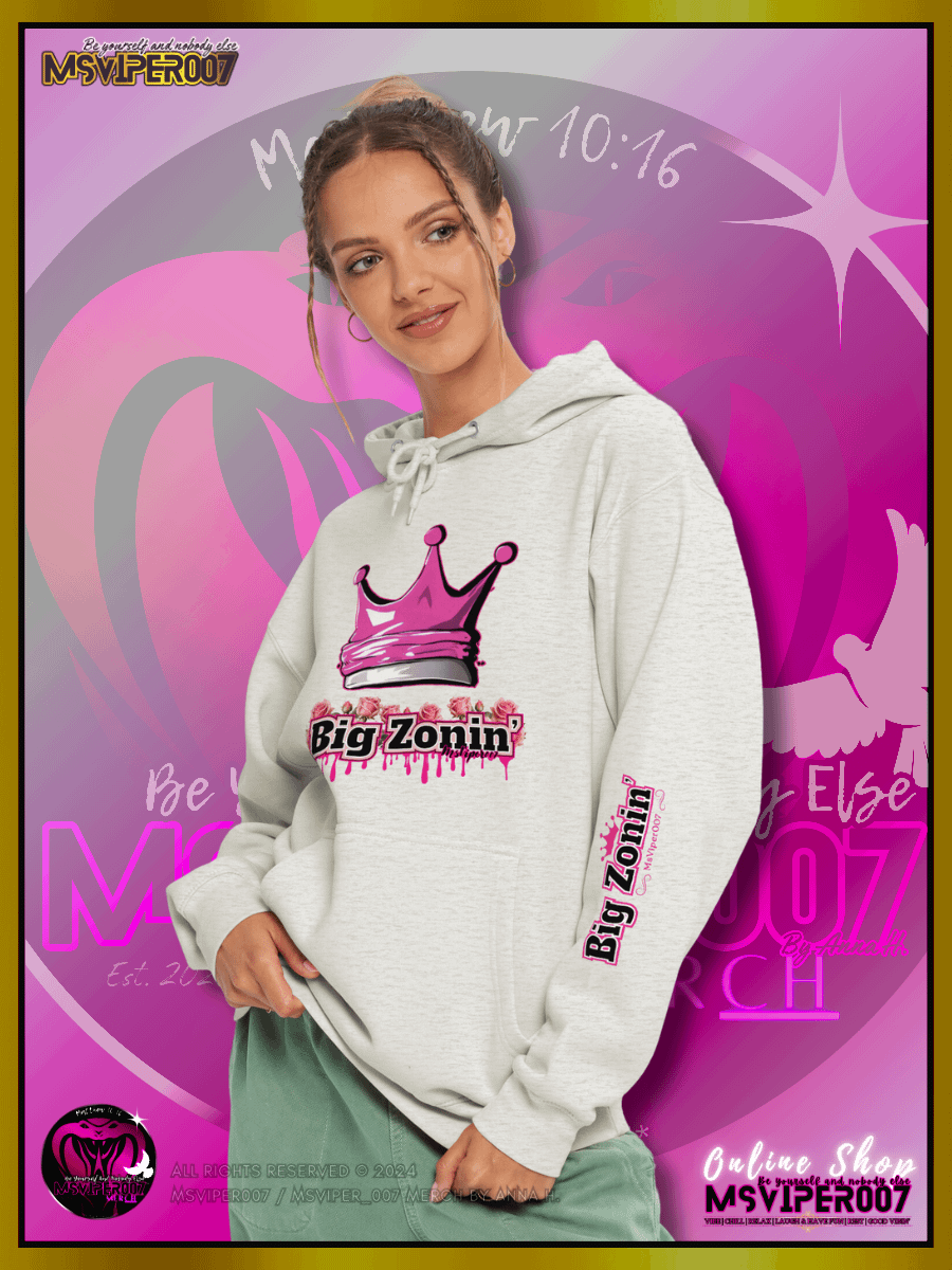 Hoodie - MsViper007's "[BZ] - Big Zonin'™" Comfort Hoodie By Anna H. product image (3)