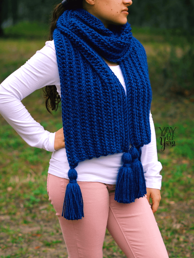Knit-Look Crochet Scarf - PDF Crochet Pattern & Video Tutorial product image (1)