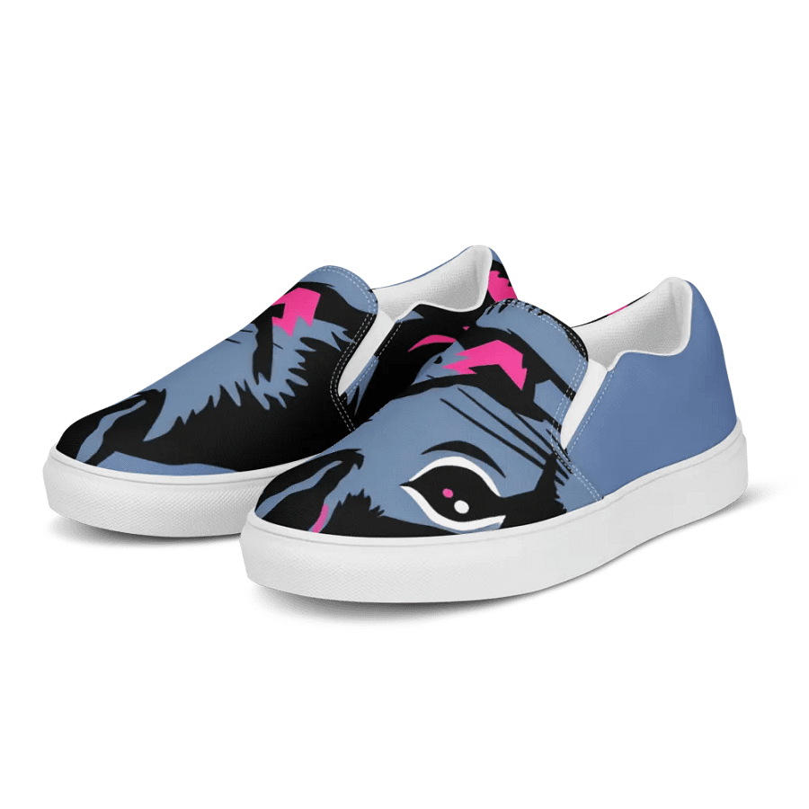 men's graffiti style canvas Squirrel Chic Slip-On shoes product image (3)