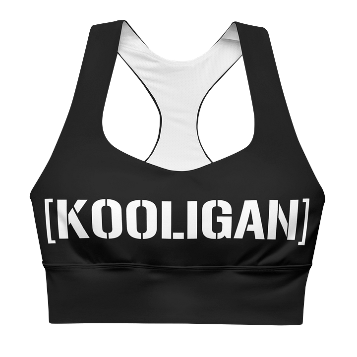 [KOOLIGAN] Black Sports Bra product image (1)