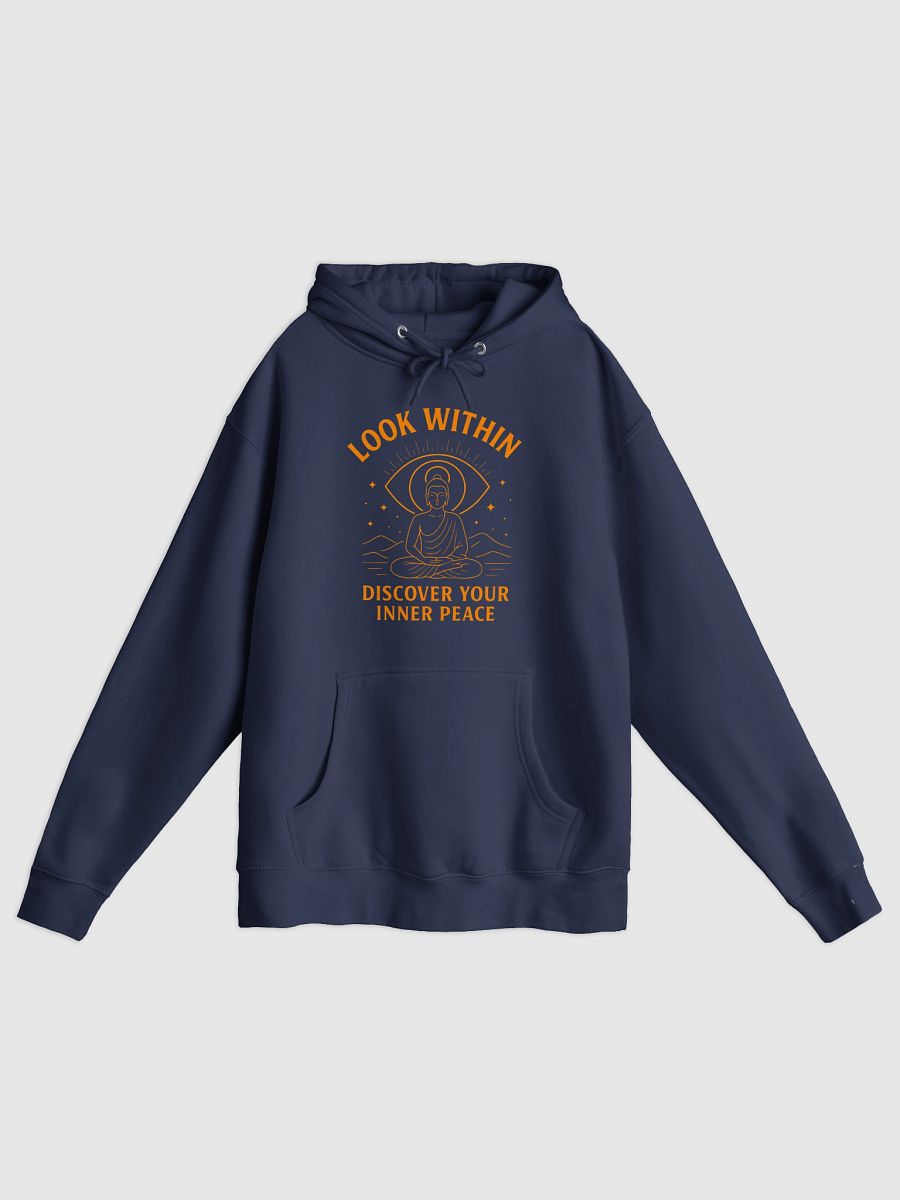 Look Within - Discover Your Inner Peace | Cozy Motivational Hoodie product image (2)