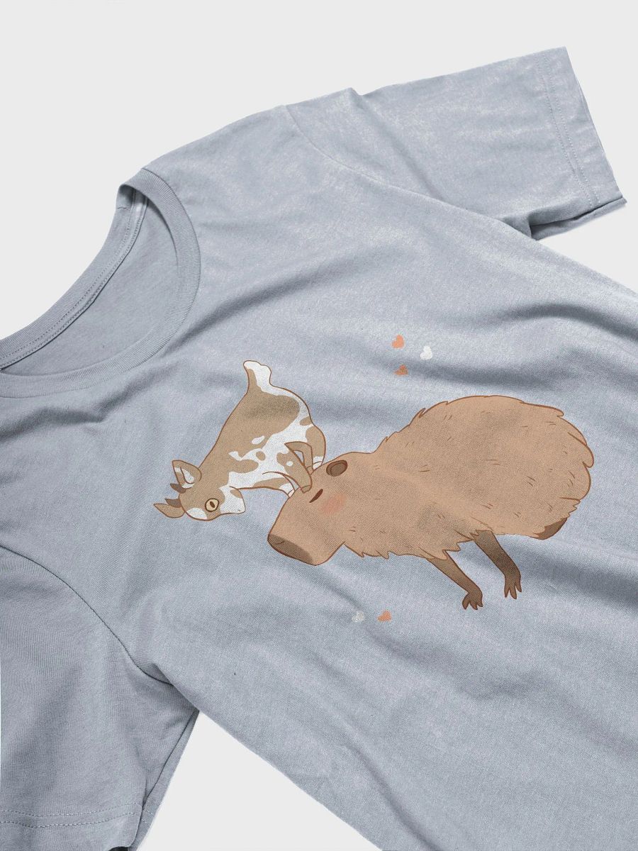 Cute Capybara and Baby Goat Encounter T-Shirt product image (3)