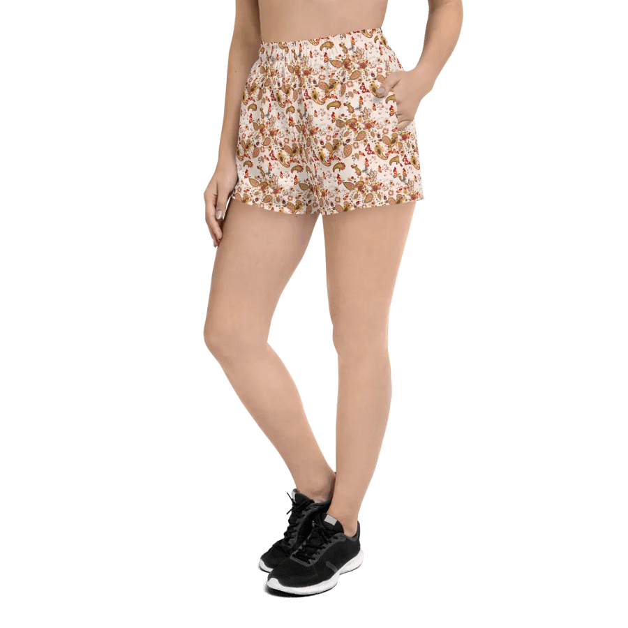 Vintage Velvet Vibes | Unisex Athletic Shorts product image (5)
