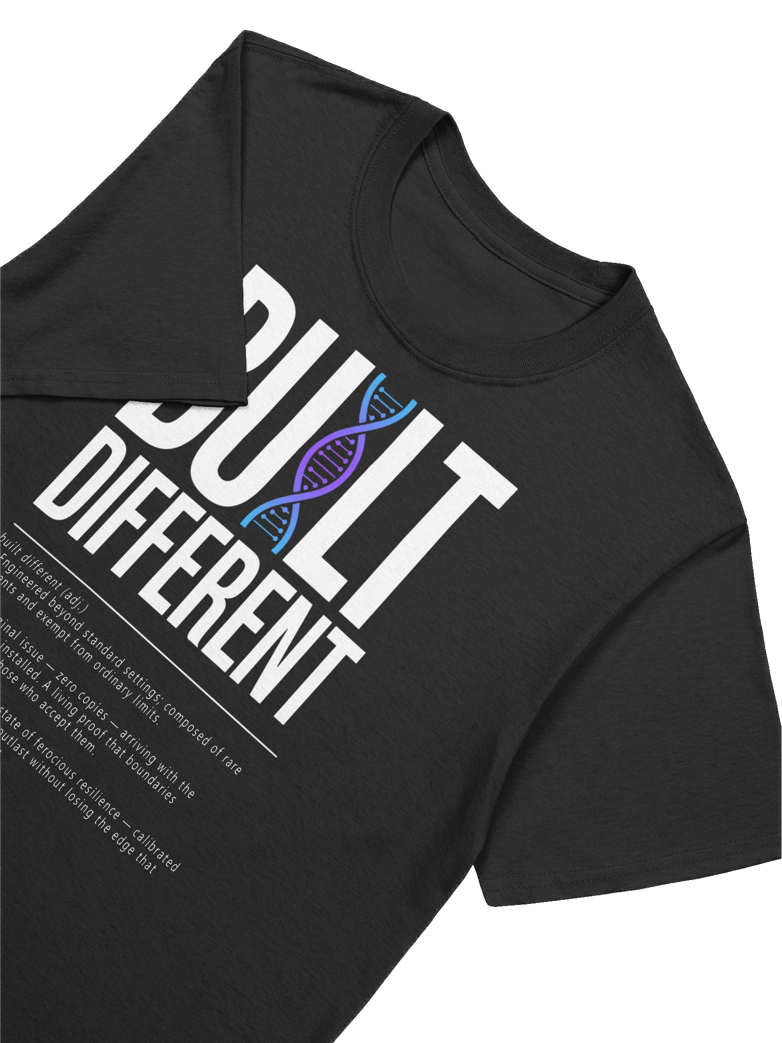 BUILT DIFFERENT Helix Graphic T-Shirt Onyx V2 Snow Defined product image (1)