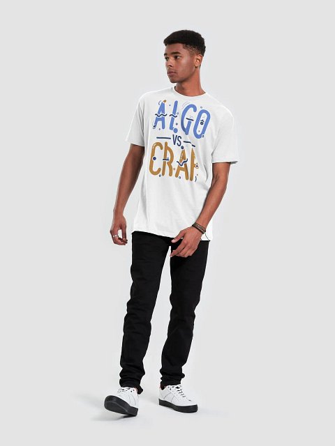 Algo vs Crap Typography T product image (1)