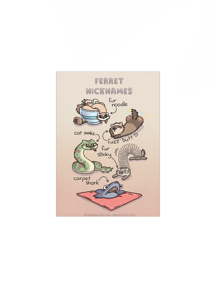 Ferret Nicknames | Bestselling Poster product image (3)