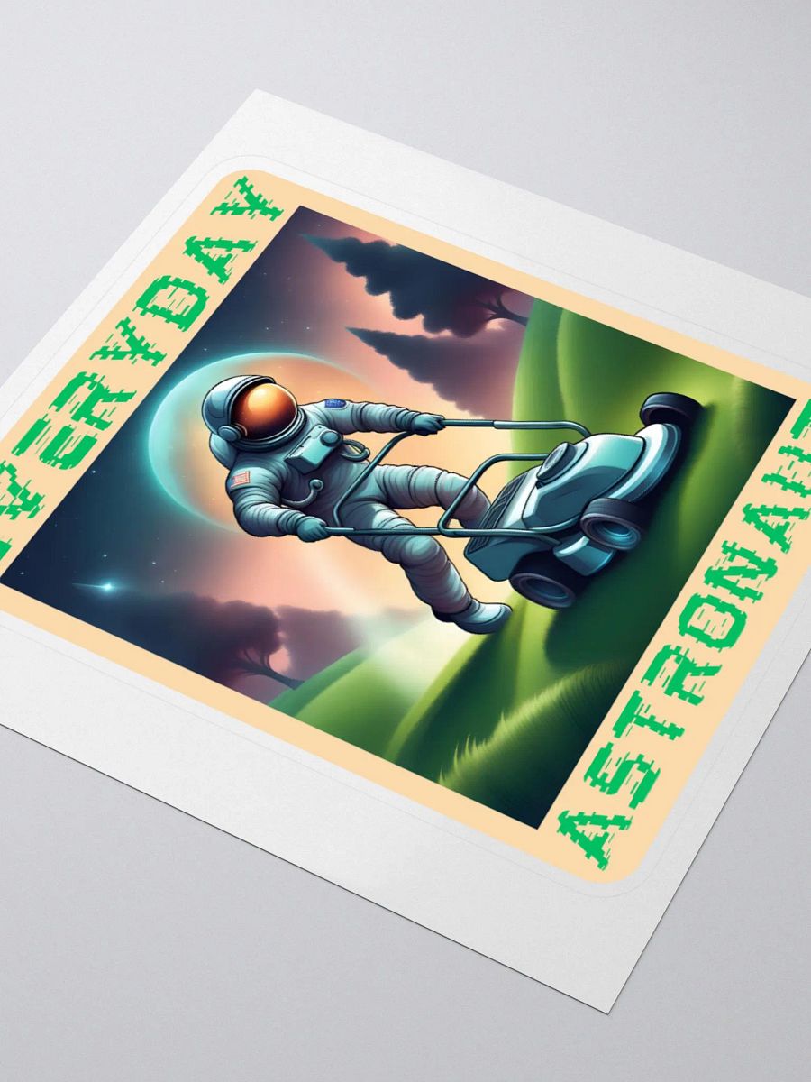 Everyday Astronaut Mowing the Lawn Stickers product image (8)