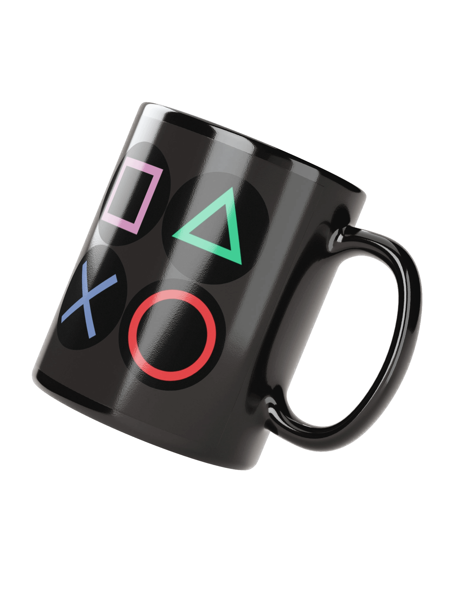 Gamer Controller Button Symbols Black Coffee Mug product image (3)