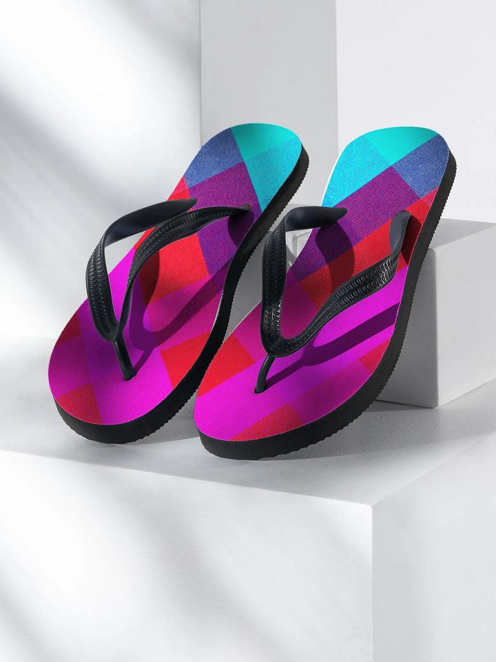 Vibrant Vortex Flip Flops product image (2)