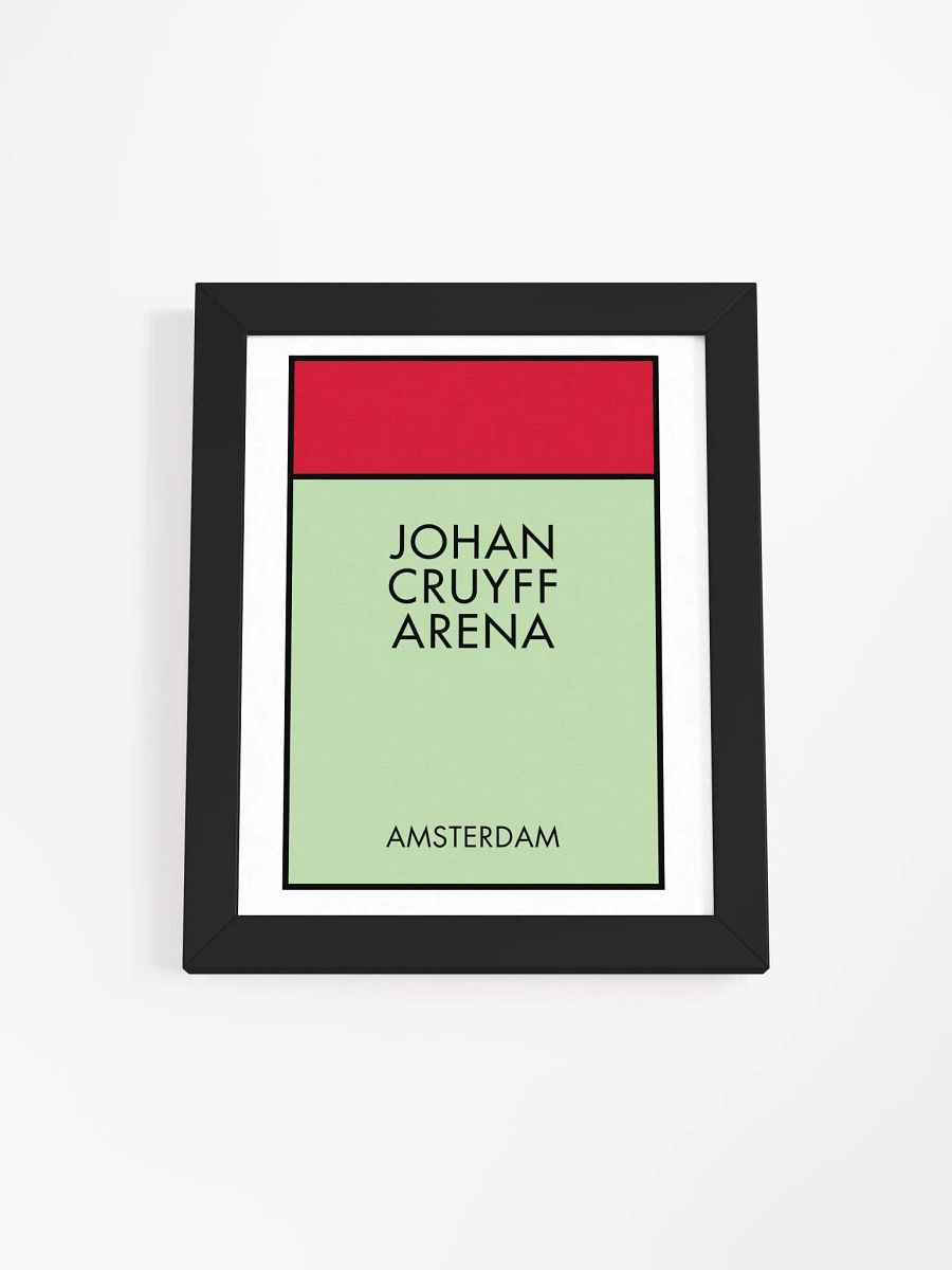 Johan Cruyff Arena Amsterdam Monopoly Title Art Framed Print product image (2)