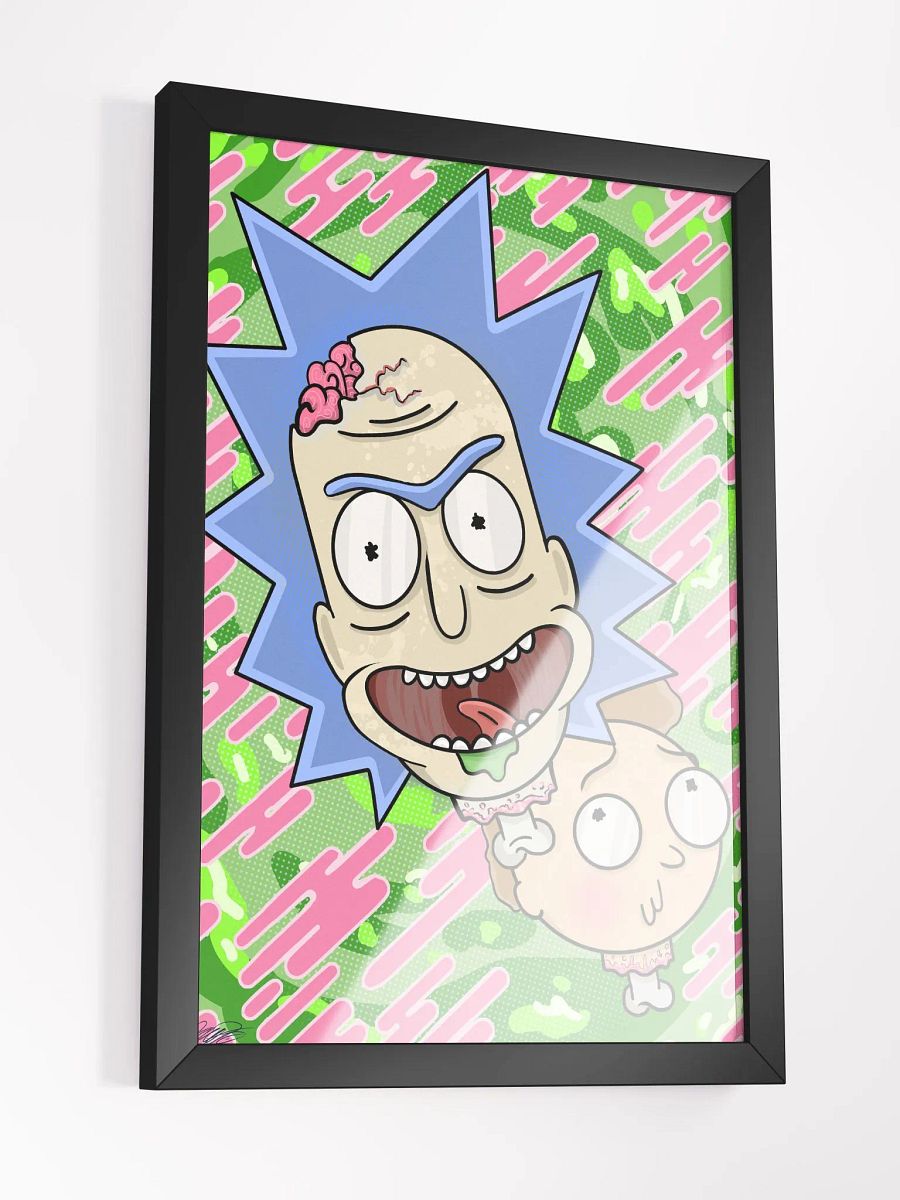 Rick & Morty Heads Print (Framed) product image (3)