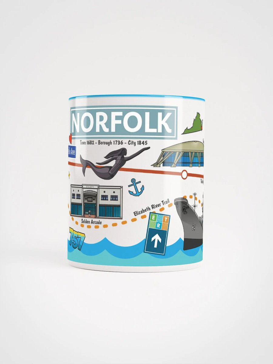 Norfolk Virginia Coffee Mug - Color Inside product image (4)
