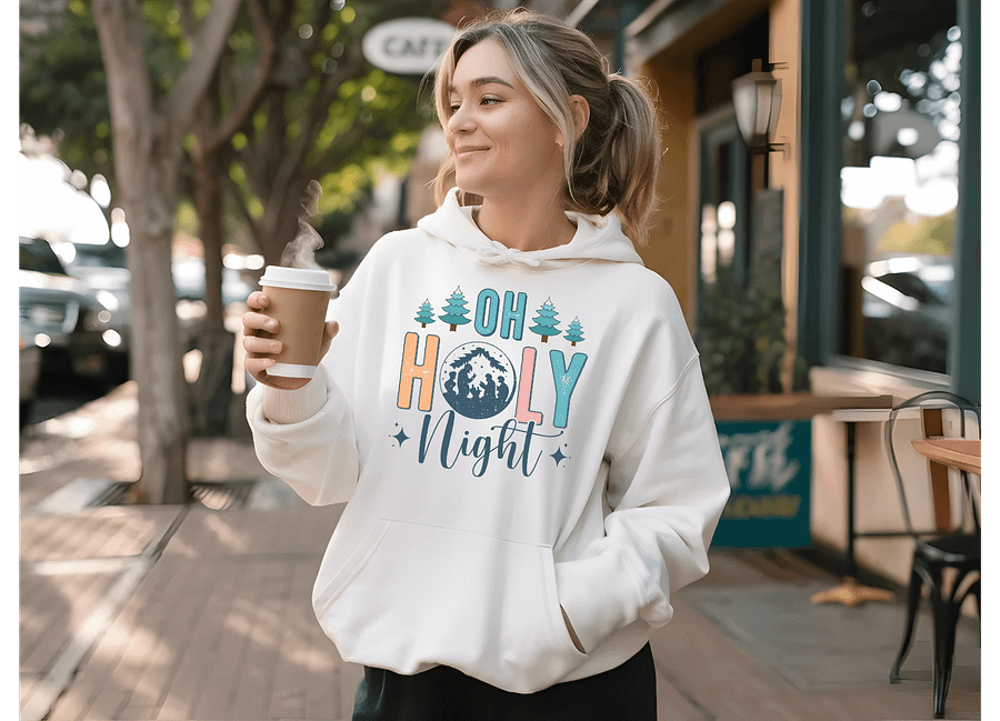 Oh Holy Night Christmas Hoodie product image (1)