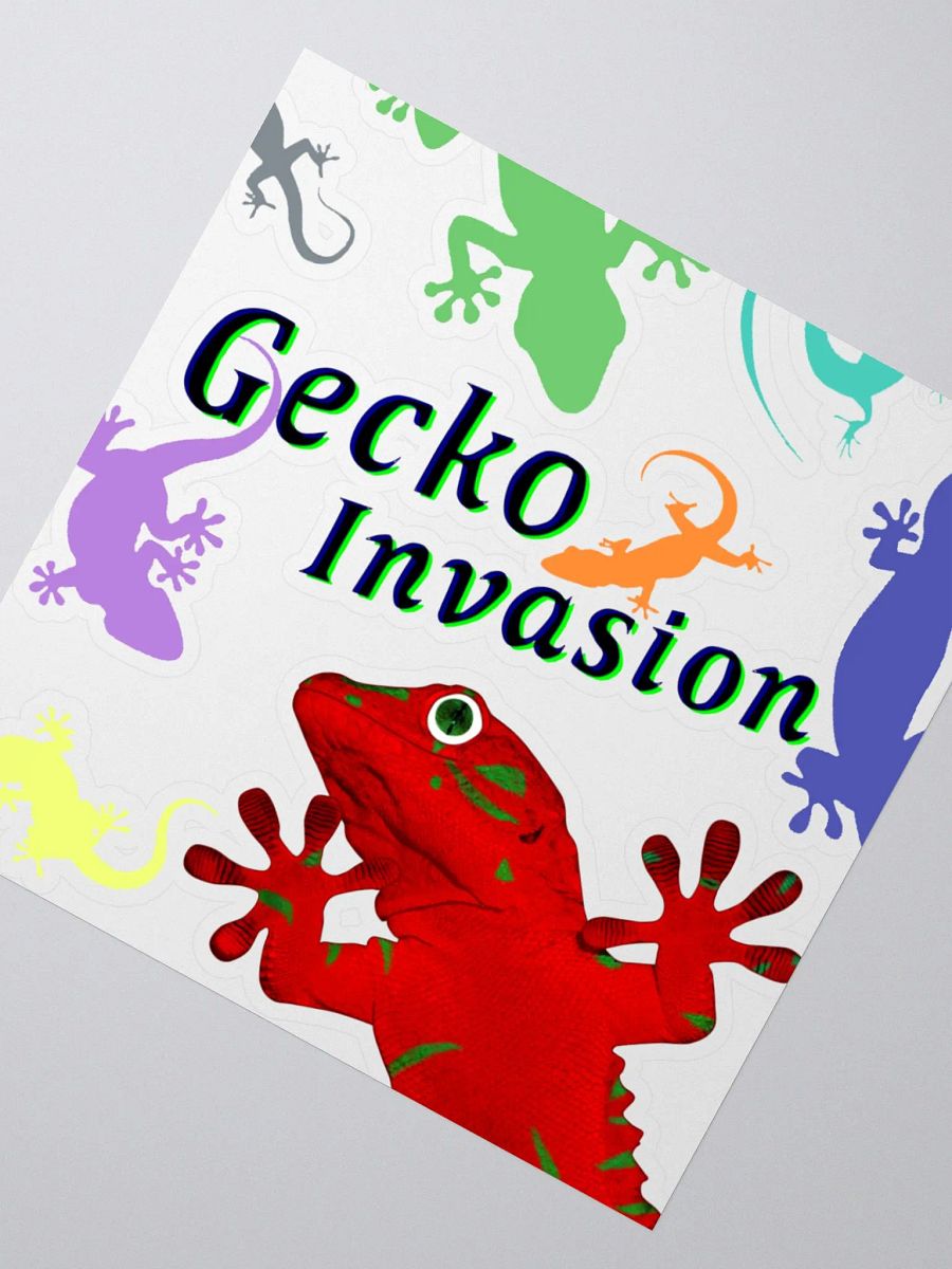 Gecko Invasion Sticker product image (2)