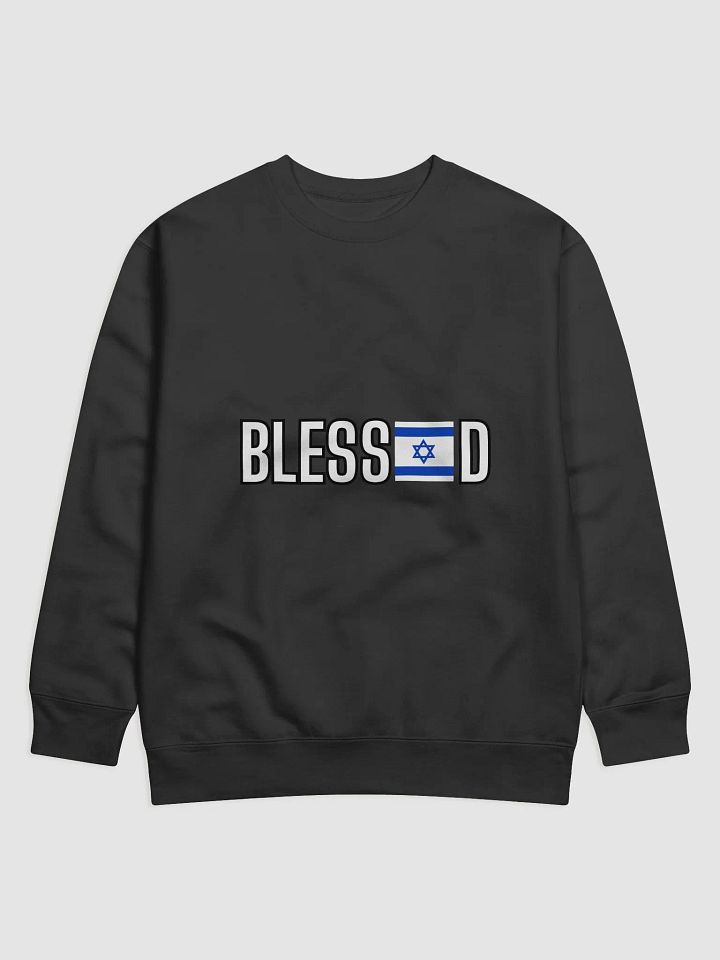 “BLESSED” Sweater – Israeli Flag Edition product image (1)