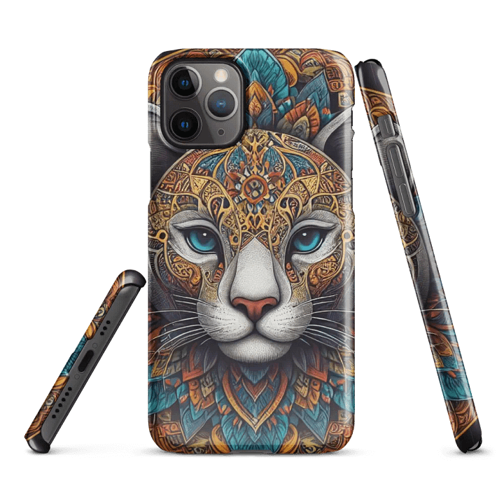 Snap Case for iPhone® | AI Design Cat mandala product image (2)