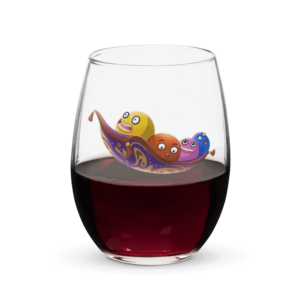 Flying Nurbs - Stemless Wine Glass product image (2)