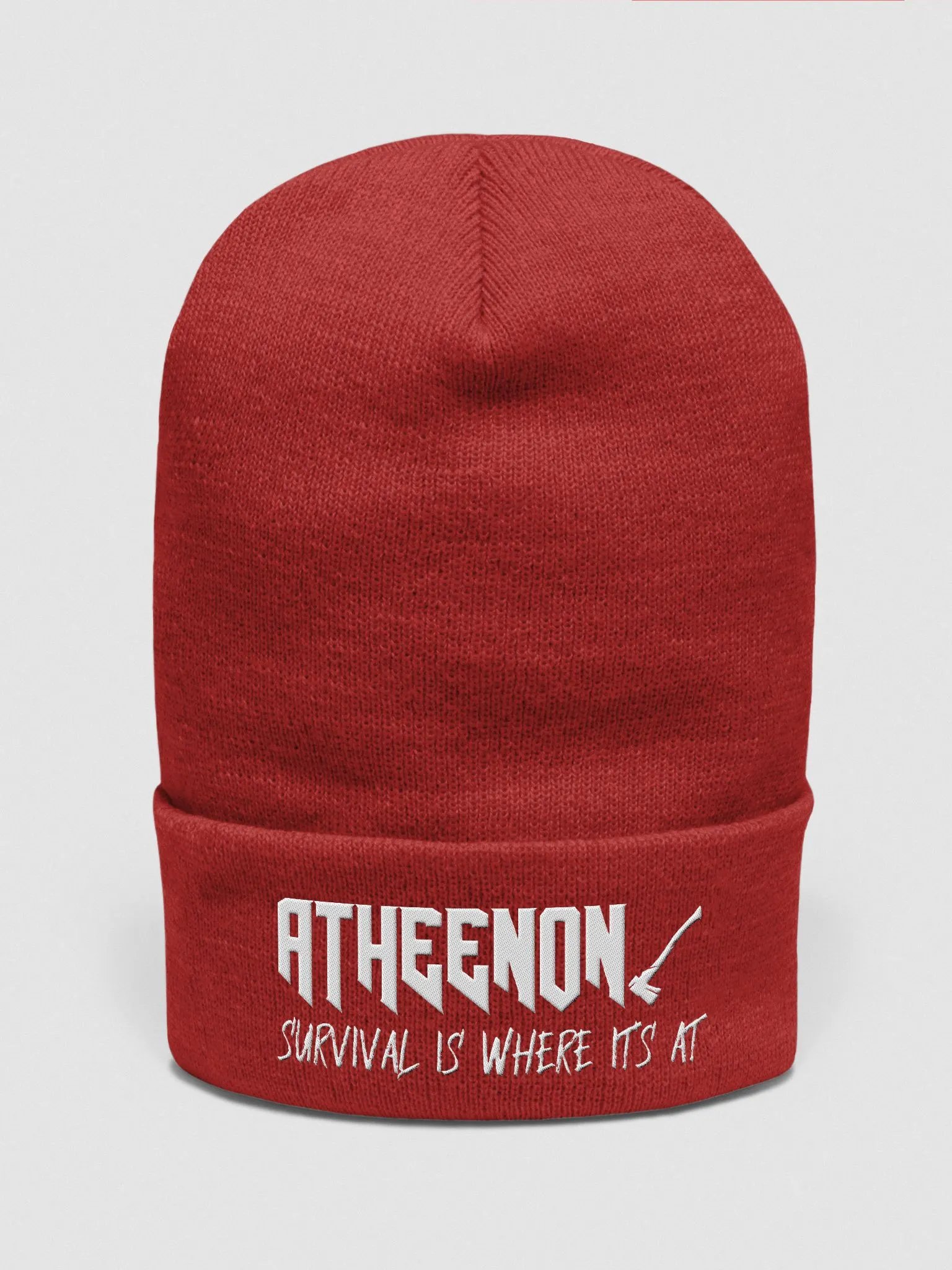 Atheenon Survival Is Where It's At Beanie product image (1)